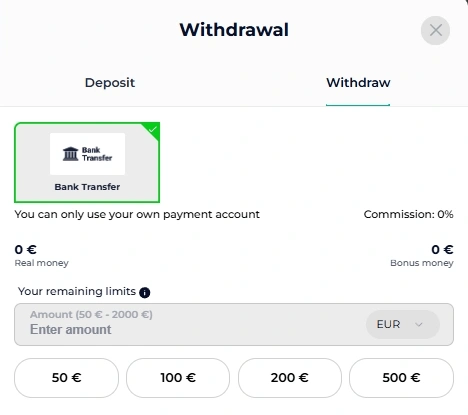 Withdrawal Processing 