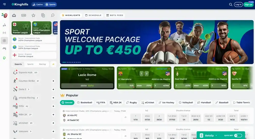 Sport Promotions at KingHills UK